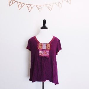 {Anthropologie} | Pompom Crest Tee
