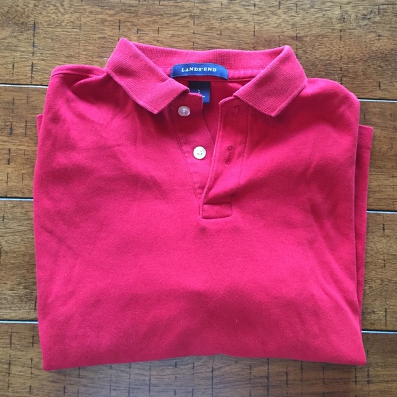 Land's End Long Sleeve Red Size 7 shirt