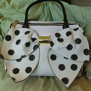 Betsey Johnson Handbag w/ Polka Dot Bow