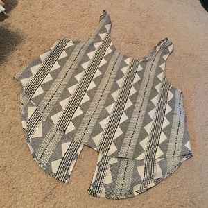 CR Crop Top Flowy Open Back