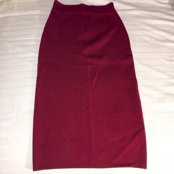 Red Bodycon Skirt