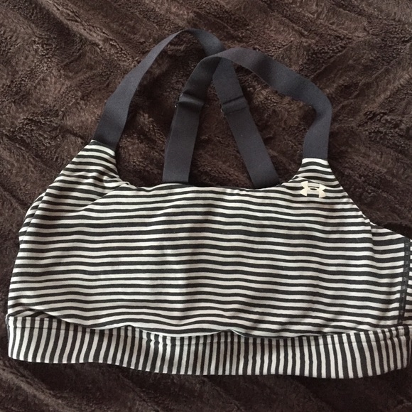 Under Armour Other - Under Armour black and grey striped sports bra