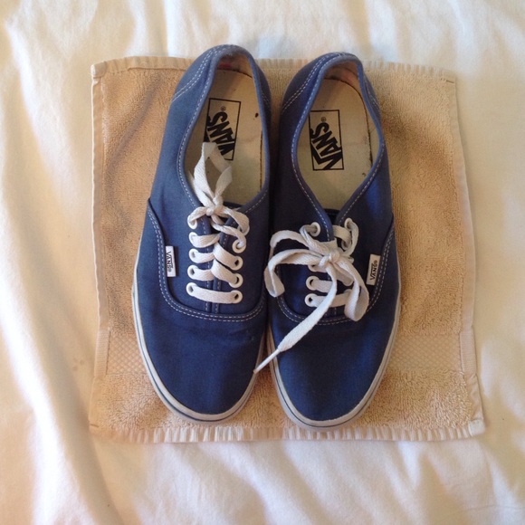 Navy blue vans (lace up)