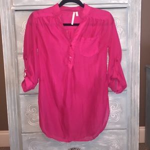 pink sheer blouse💓