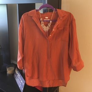 Loft! Autumn Orange Blouse !