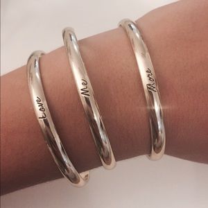 Gold cuff set of three