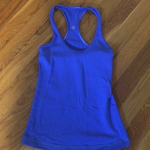 Blue Lululemon tank top