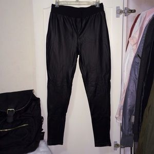 Black Faux Leather Leggings