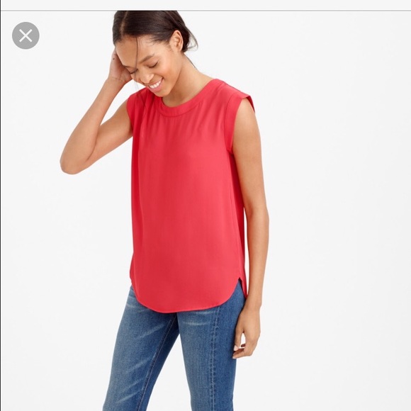 Jcrew Sleeveless Drapey Top
