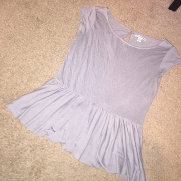 AEO Gray peplum