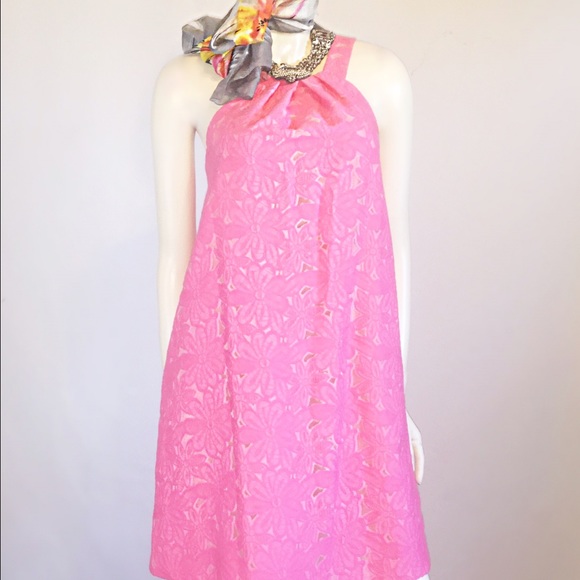 NWOT Trina Turk Small / Medium Neon Lace Dress