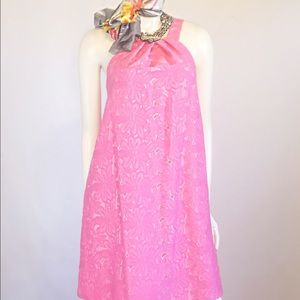 NWOT Trina Turk Small / Medium Neon Lace Dress