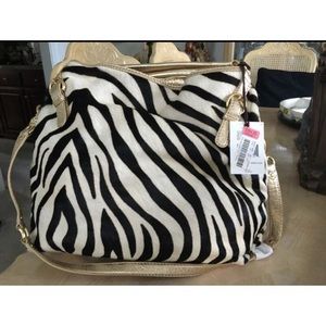 Antonio Melani Calf Hair Shoulder Bag