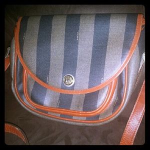 Fendi brown pecan shoulder/crossbody bag