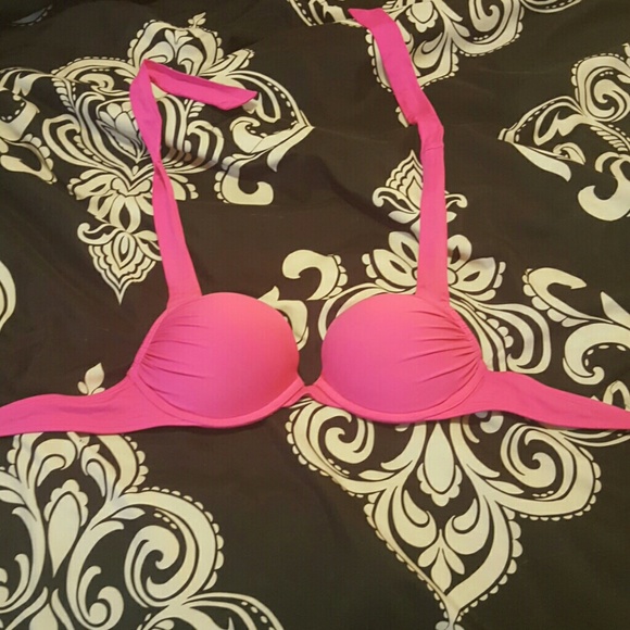 VS 34b bombshell pink swimtop bikini top