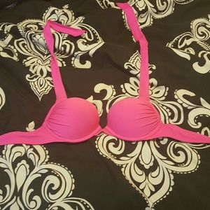VS 34b bombshell pink swimtop bikini top