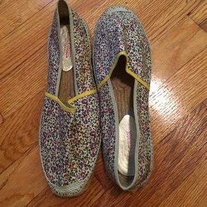 French espadrilles slip on fabric beach shoe