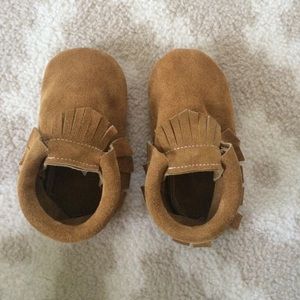 Suede toddler moccasins