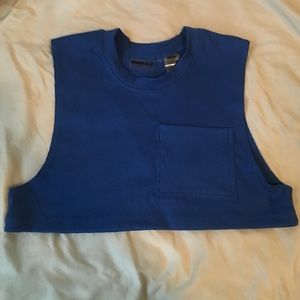 Blue Minimale Animale Top