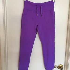 lululemon high-waisted, roll-down crops