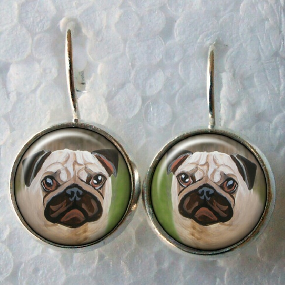 Pug earrings