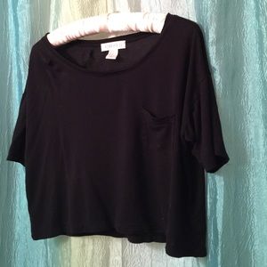 Loose Fit, Black F21 Crop Top