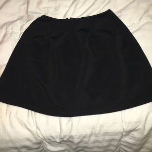 Black A line bubble skirt