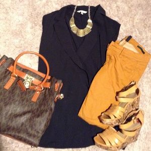 Cabi tuxedo style top