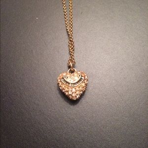 Juicy Couture gold heart necklace