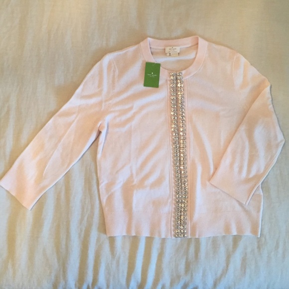 Embellished Pink Kate Spade Cardigan