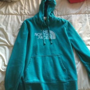 Teal 'The North Face' Hoodie