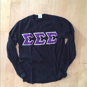 Sigma sigma sigma (Tri sigma) Greek letters T