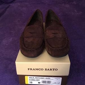 Franco Sarto "Arlie" Suede Loafer, Size 10, New