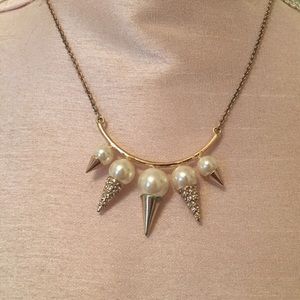 Pearl and Spike necklace