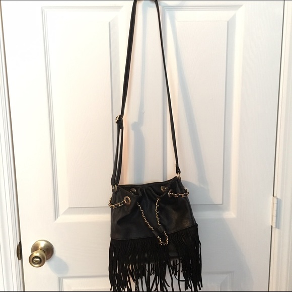 Fringe bucket bag purse
