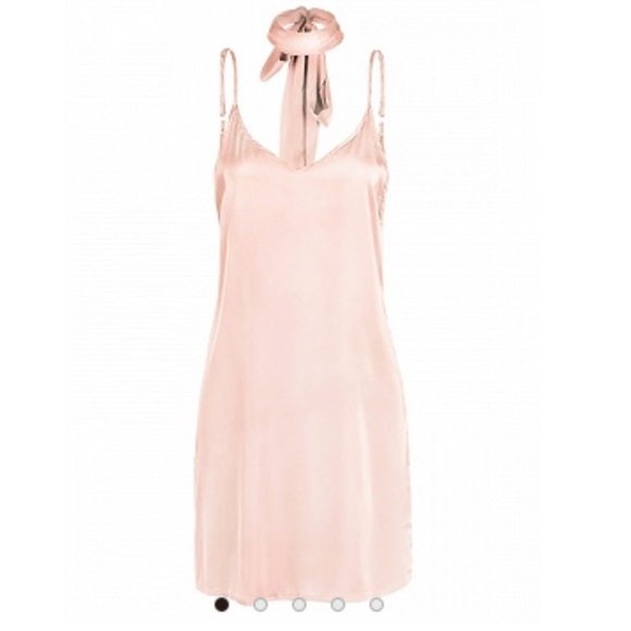 Satin pink dress