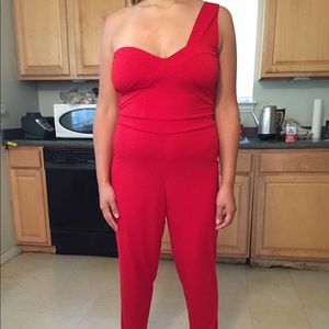 RED ASOS JUMPSUIT