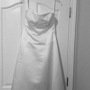 White wedding gown