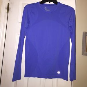 Purple gap long sleeve workout top