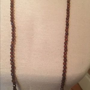 Brown bead necklace