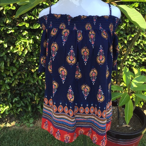 Bohemian off the shoulder blouse