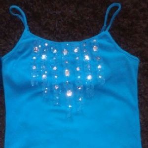 Turquoise Tank Top, Size 14