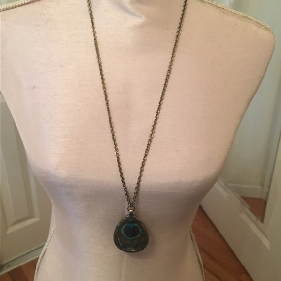 Peacock necklace