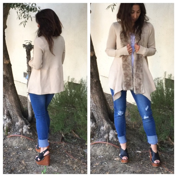 Faux fur trim jacket LOWEST NO OFFERS - Picture 3 of 4