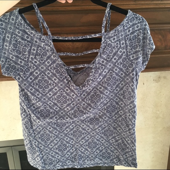 Blue patterned tee - Picture 2 of 2