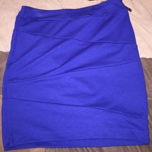 Blue Pencil Skirt