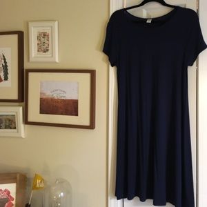 Old Navy Navy Blue Swing Dress L