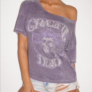 Purple Grateful Dead band Tshirt