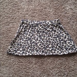 Cheetah print skirt