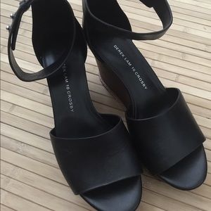 Derek Lam 10 Crosby Wooden Wedges Platform